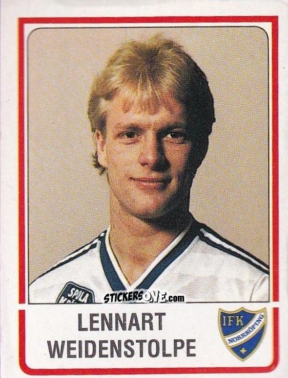 Sticker Lennart Weidenstolpe - Fotboll 86. Allsvenskan och Division 2 n. 126 - Panini