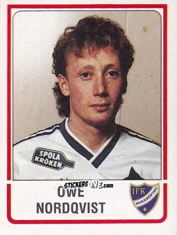 Sticker Owe Nordqvist - Fotboll 86. Allsvenskan och Division 2 n. 129 - Panini