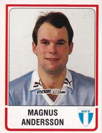 Figurina Magnus Andersson - Fotboll 86. Allsvenskan och Division 2 n. 195 - Panini