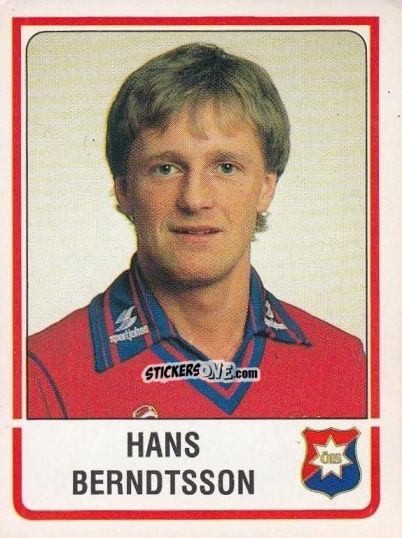 Figurina Hans Berndtsson - Fotboll 86. Allsvenskan och Division 2 n. 214 - Panini