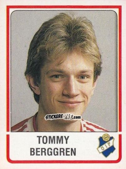 Figurina Tommy Berggren - Fotboll 86. Allsvenskan och Division 2 n. 237 - Panini
