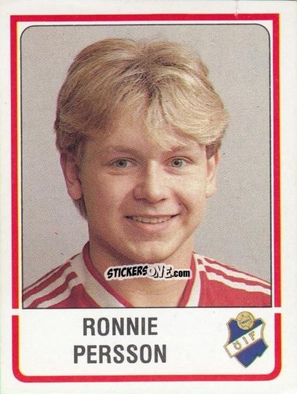Figurina Ronnie Persson - Fotboll 86. Allsvenskan och Division 2 n. 243 - Panini