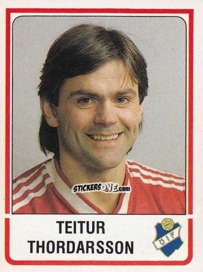 Sticker Teitur Thordarsson - Fotboll 86. Allsvenskan och Division 2 n. 244 - Panini