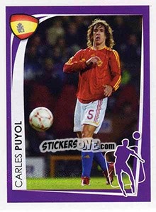 Sticker Carles Puyol - UEFA Euro 2008. McDonald's - Panini