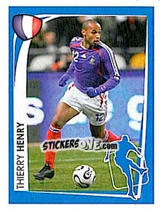 Sticker Thierry Henry - UEFA Euro 2008. McDonald's n. 8 - Panini