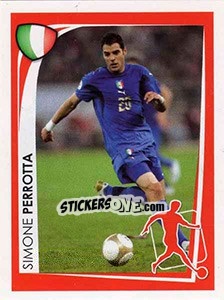 Sticker Simone Perrotta - UEFA Euro 2008. McDonald's n. 11 - Panini