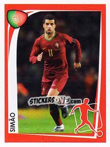 Sticker Simão - UEFA Euro 2008. McDonald's n. 14 - Panini