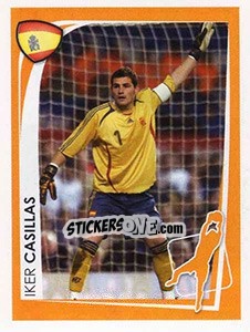 Sticker Iker Casillas - UEFA Euro 2008. McDonald's - Panini