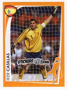 Sticker Iker Casillas - UEFA Euro 2008. McDonald's n. 17 - Panini