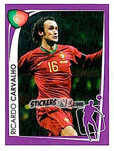 Sticker Ricardo Carvalho - UEFA Euro 2008. McDonald's n. 18 - Panini