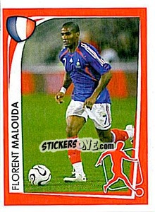 Sticker Florent Malouda - UEFA Euro 2008. McDonald's n. 24 - Panini