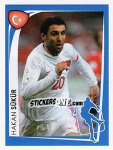 Sticker Hakan Sükür - UEFA Euro 2008. McDonald's - Panini