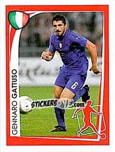 Sticker Gennaro Gattuso - UEFA Euro 2008. McDonald's n. 38 - Panini