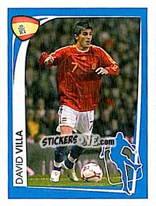 Sticker David Villa - UEFA Euro 2008. McDonald's n. 43 - Panini