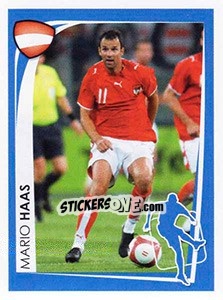 Cromo Mario Haas - UEFA Euro 2008. McDonald's - Panini