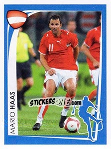 Sticker Mario Haas - UEFA Euro 2008. McDonald's n. 44 - Panini