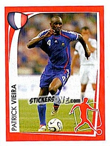 Sticker Patrick Vieira - UEFA Euro 2008. McDonald's n. 50 - Panini