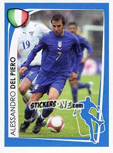 Sticker Alessandro Del Piero - UEFA Euro 2008. McDonald's n. 51 - Panini
