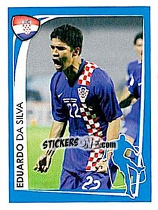 Sticker Eduardo da Silva - UEFA Euro 2008. McDonald's - Panini