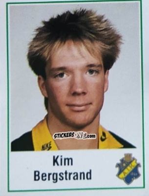 Figurina Kim Bergstrand - Fotboll 87. Allsvenskan och Division 1 n. 15 - Panini