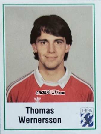 Figurina Thomas Wernersson - Fotboll 87. Allsvenskan och Division 1 n. 57 - Panini
