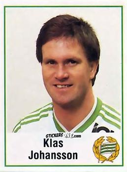 Sticker Klas Johansson - Fotboll 87. Allsvenskan och Division 1 n. 94 - Panini