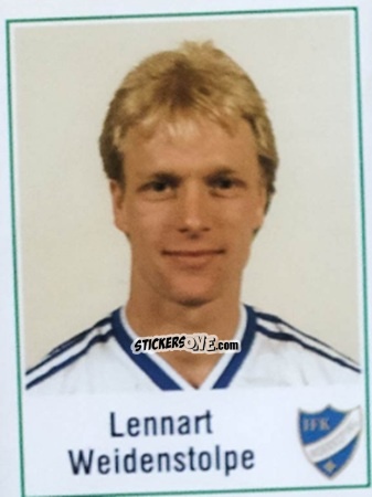 Figurina Lennart Weidenstolpe - Fotboll 87. Allsvenskan och Division 1 n. 133 - Panini