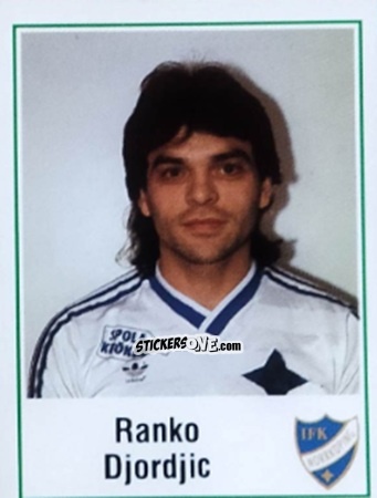 Figurina Ranko Djordjic - Fotboll 87. Allsvenskan och Division 1 n. 136 - Panini