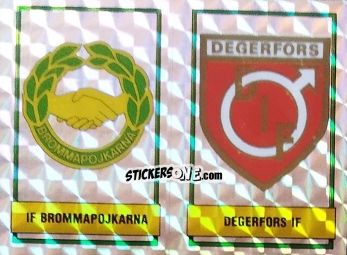Cromo Badges - Fotboll 87. Allsvenskan och Division 1 n. 218 - Panini
