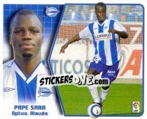 Sticker Pape Sarr - Liga Spagnola 2005-2006 n. 19 - Colecciones ESTE