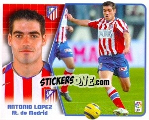 Sticker Antonio López - Liga Spagnola 2005-2006 n. 58 - Colecciones ESTE