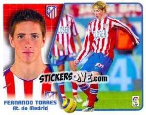 Sticker Fernando Torres - Liga Spagnola 2005-2006 - Colecciones ESTE