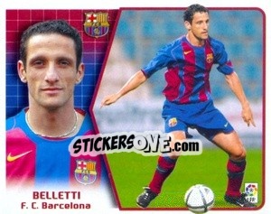 Sticker Belletti - Liga Spagnola 2005-2006 n. 76 - Colecciones ESTE