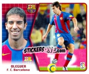 Sticker Oleguer - Liga Spagnola 2005-2006 n. 77 - Colecciones ESTE