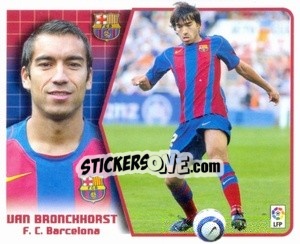 Sticker Van Bronckhorst - Liga Spagnola 2005-2006 n. 80 - Colecciones ESTE