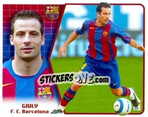 Sticker Giuly - Liga Spagnola 2005-2006 n. 87 - Colecciones ESTE