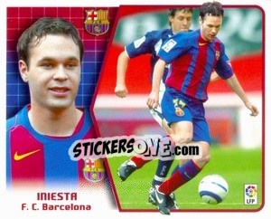 Sticker Iniesta - Liga Spagnola 2005-2006 n. 89 - Colecciones ESTE
