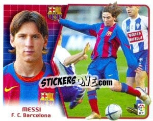 Sticker Messi - Liga Spagnola 2005-2006 n. 90 - Colecciones ESTE