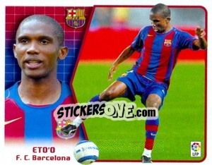 Sticker Eto'o - Liga Spagnola 2005-2006 n. 92 - Colecciones ESTE