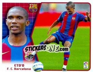 Sticker Eto'o - Liga Spagnola 2005-2006 - Colecciones ESTE