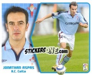 Sticker Jonathan Aspas - Liga Spagnola 2005-2006 - Colecciones ESTE