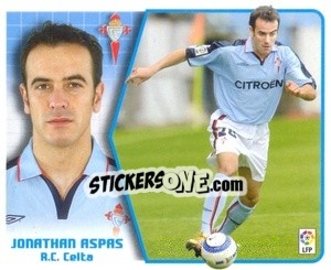Sticker Jonathan Aspas - Liga Spagnola 2005-2006 n. 158 - Colecciones ESTE