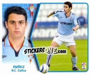 Sticker Núñez - Liga Spagnola 2005-2006 n. 170 - Colecciones ESTE