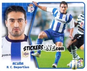 Cromo Acuña - Liga Spagnola 2005-2006 - Colecciones ESTE