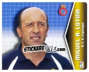 Sticker Miguel Ángel Lotina - Liga Spagnola 2005-2006 n. 200 - Colecciones ESTE