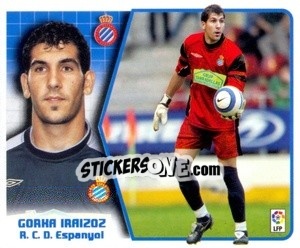 Sticker Gorka Iraizoz - Liga Spagnola 2005-2006 n. 202 - Colecciones ESTE
