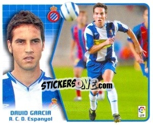 Cromo David García - Liga Spagnola 2005-2006 - Colecciones ESTE