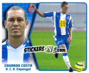 Cromo Eduardo Costa - Liga Spagnola 2005-2006 - Colecciones ESTE
