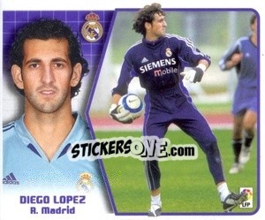 Cromo Diego López - Liga Spagnola 2005-2006 - Colecciones ESTE