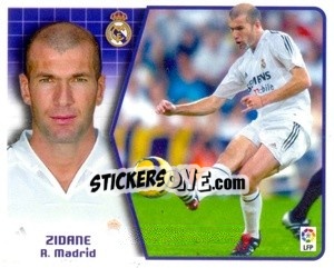 Sticker Zidane - Liga Spagnola 2005-2006 n. 260 - Colecciones ESTE